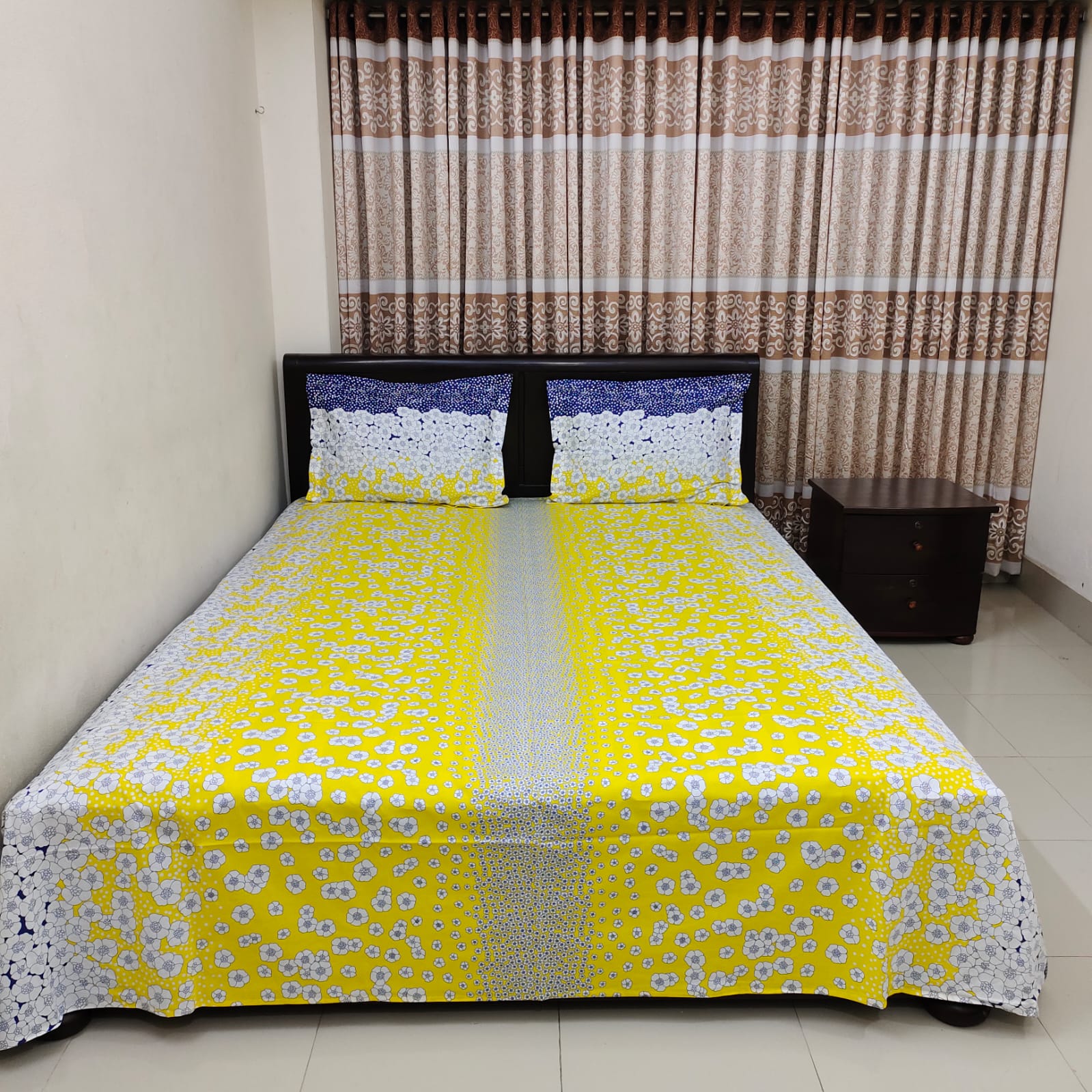 ORTHA EXCLUSIVE COTTON KING SIZE BEDSHEET – 3 PECS SET