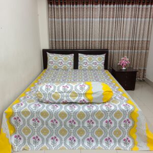 ORTHA EXCLUSIVE COTTON KING SIZE BEDSHEET – 3 PECS SET