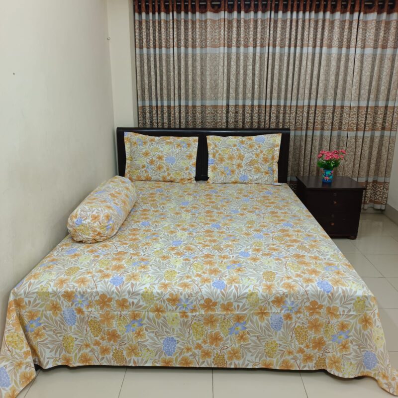 ORTHA EXCLUSIVE COTTON KING SIZE BEDSHEET – 3 PECS SET - Image 5