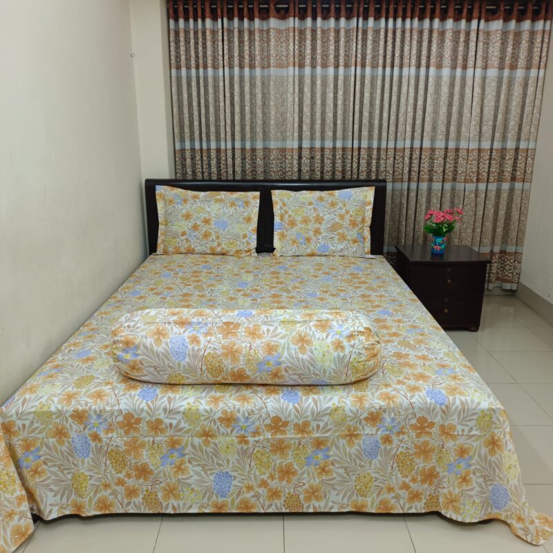 ORTHA EXCLUSIVE COTTON KING SIZE BEDSHEET – 3 PECS SET - Image 4