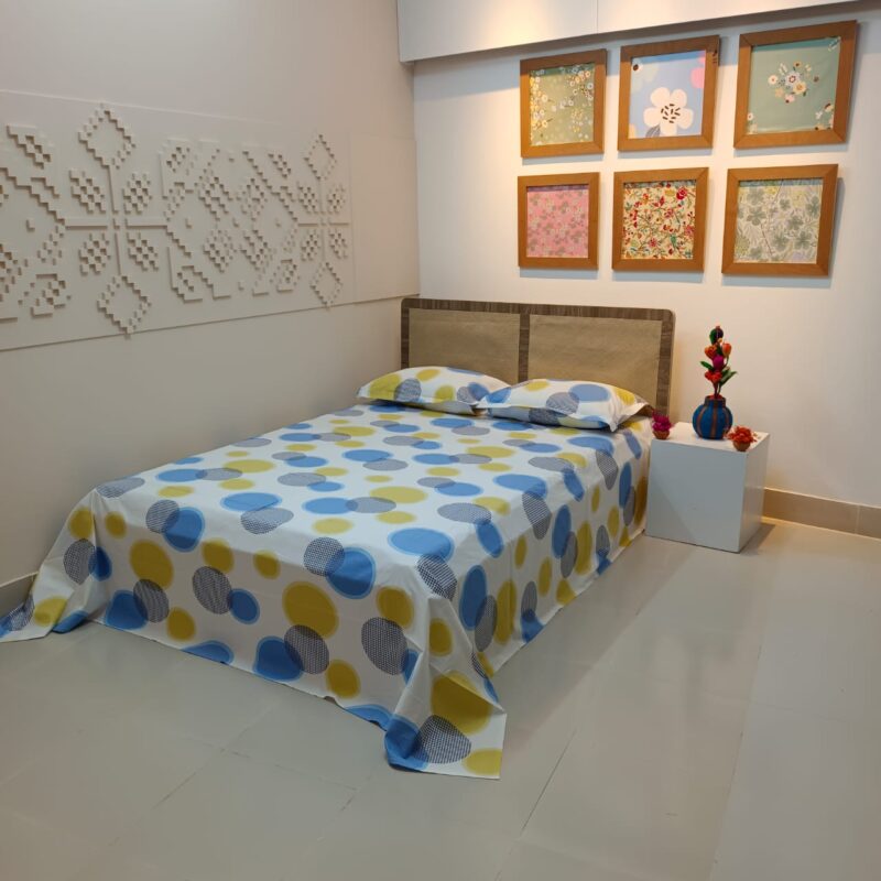 ORTHA EXCLUSIVE COTTON KING SIZE BEDSHEET – 3 PECS SET - Image 5