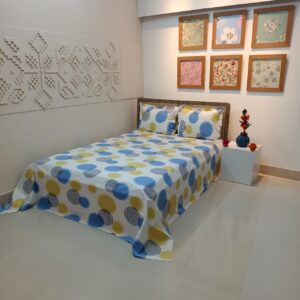 ORTHA EXCLUSIVE COTTON KING SIZE BEDSHEET – 3 PECS SET
