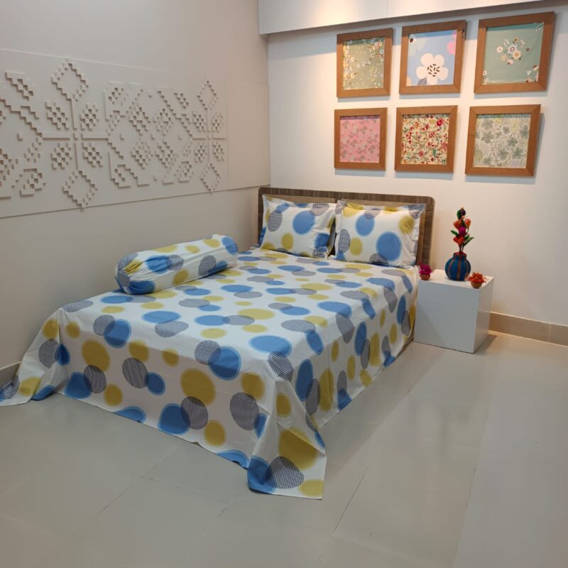 ORTHA EXCLUSIVE COTTON KING SIZE BEDSHEET – 3 PECS SET - Image 3