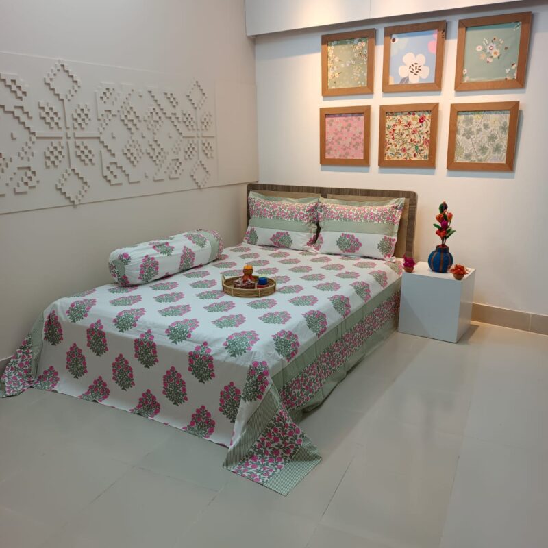 ORTHA EXCLUSIVE COTTON KING SIZE BEDSHEET – 3 PECS SET - Image 2