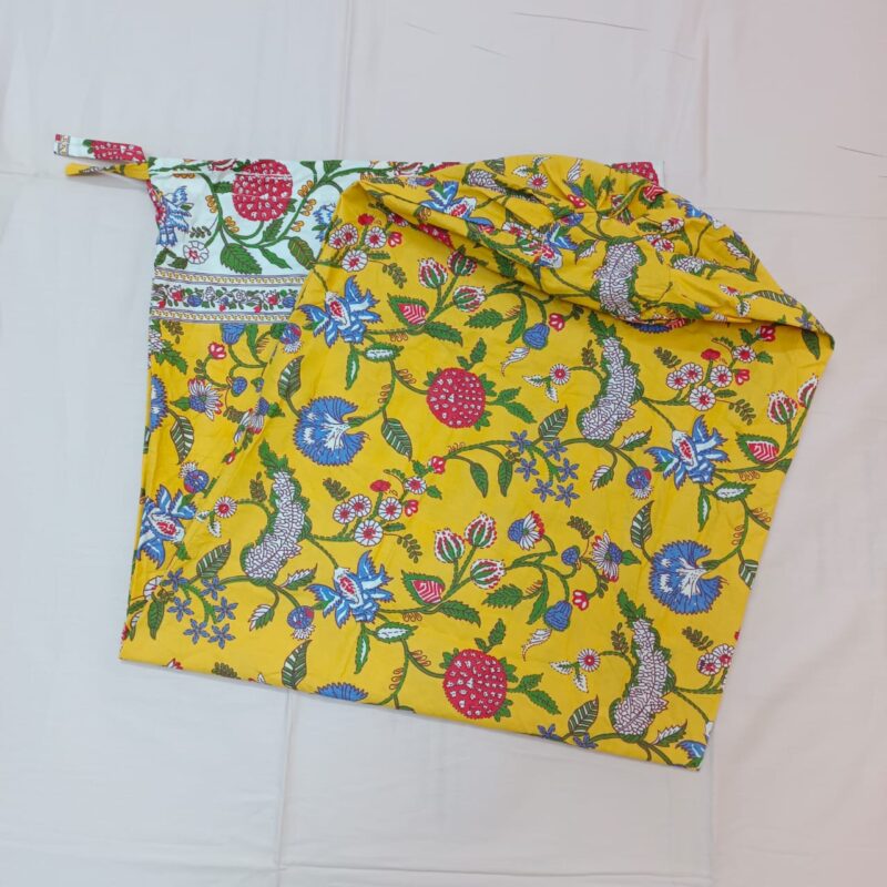 Side Pillow Cover – Mixed Cotton – Long 40 Inch- Round 34 Inch – Madhabi Lota - Image 2