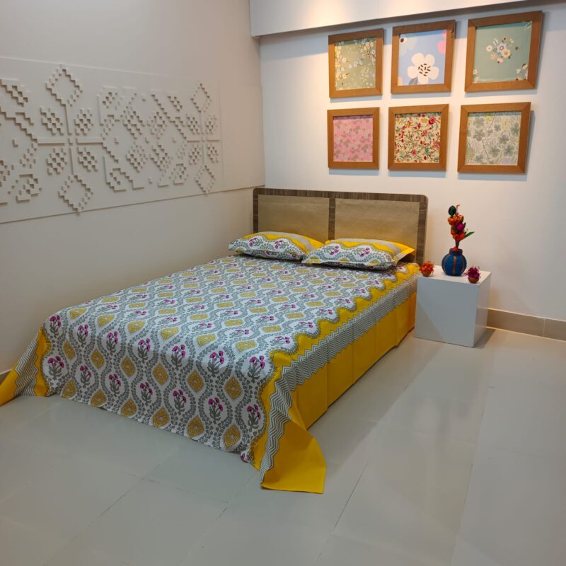 ORTHA EXCLUSIVE COTTON KING SIZE BEDSHEET – 3 PECS SET - Image 6