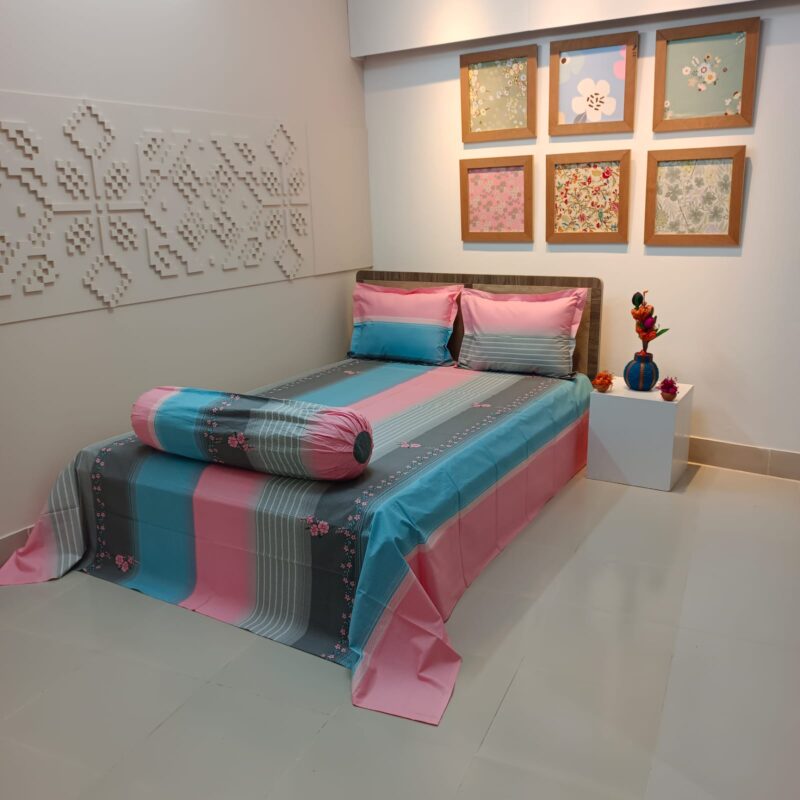 ORTHA EXCLUSIVE COTTON KING SIZE BEDSHEET – 3 PECS SET - Image 4
