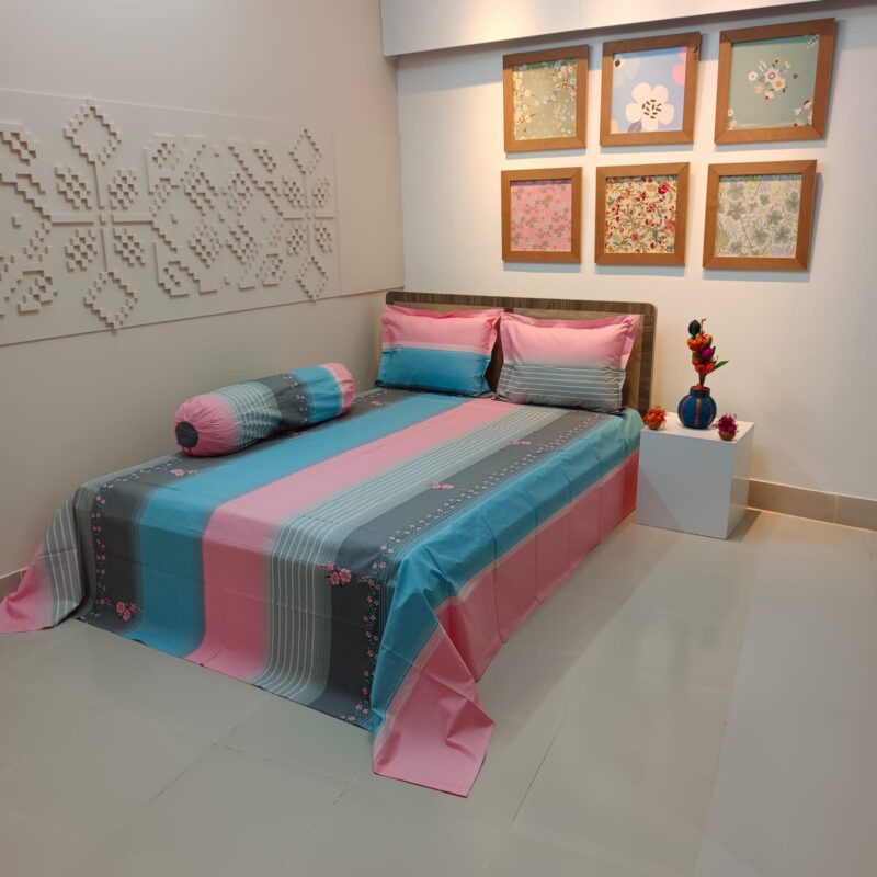 ORTHA EXCLUSIVE COTTON KING SIZE BEDSHEET – 3 PECS SET - Image 5