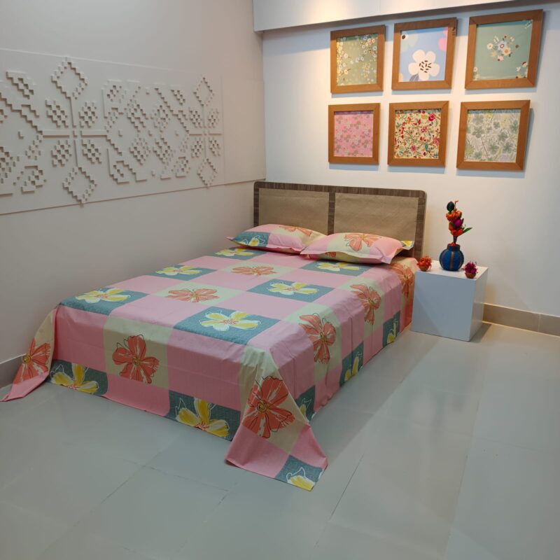 ORTHA EXCLUSIVE COTTON KING SIZE BEDSHEET – 3 PECS SET - Image 6