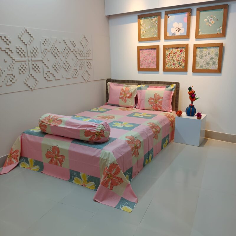ORTHA EXCLUSIVE COTTON KING SIZE BEDSHEET – 3 PECS SET - Image 4