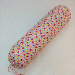 Side Pillow Cover – Percale Cotton – Long 40 Inch- Round 34 Inch – Dot Star