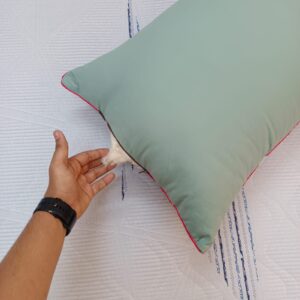 100% Organic Shimul Tola Ortha Pillow (18/26 Inch) – Peppermint Solid – 1 Pecs