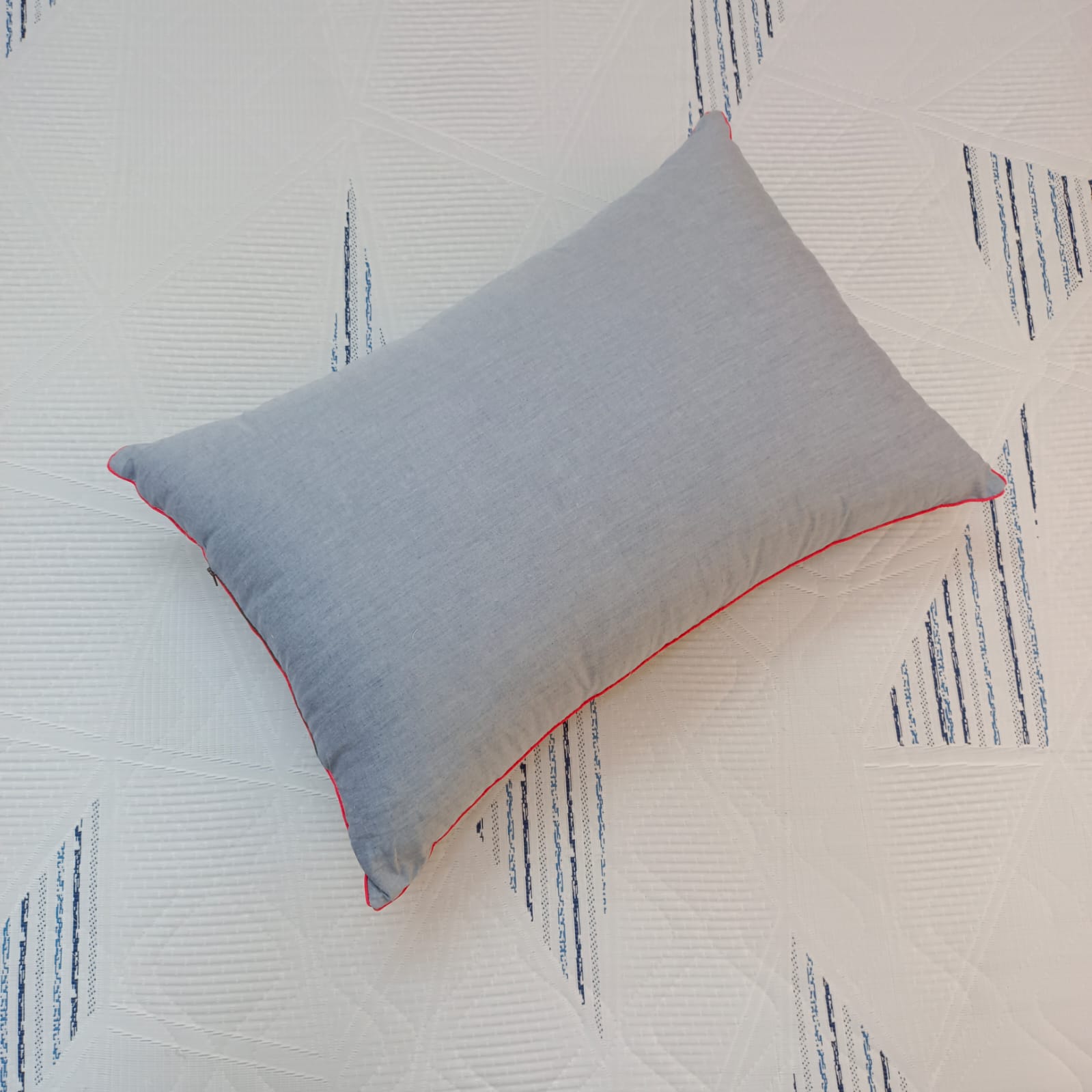 100% Organic Shimul Tola Ortha Pillow (18/26 Inch) – Ash Solid – 1 Pecs - Image 2