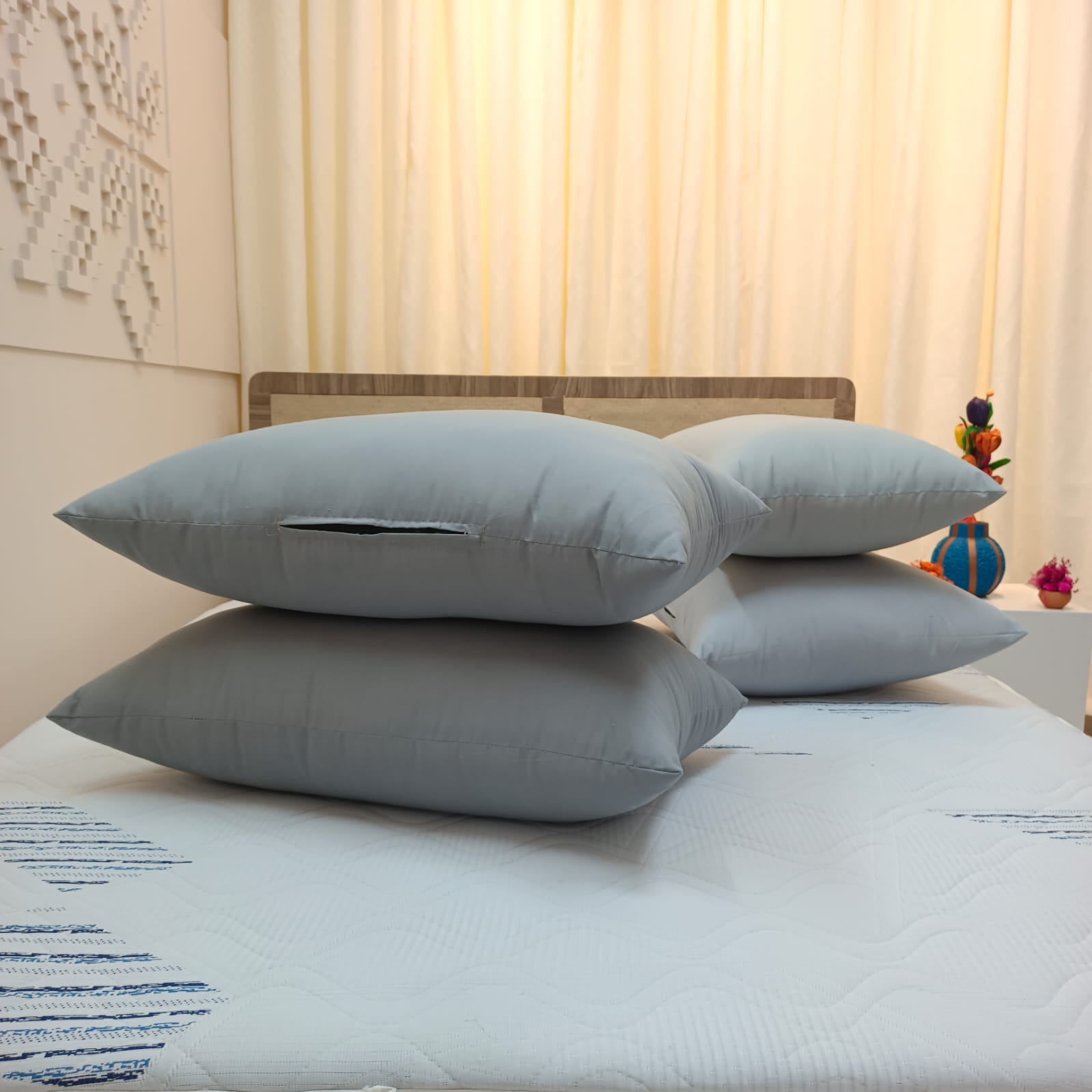 100% Organic Shimul Tola Ortha Pillow (18/26 Inch) – Random Colour – 4 Pecs - Image 2