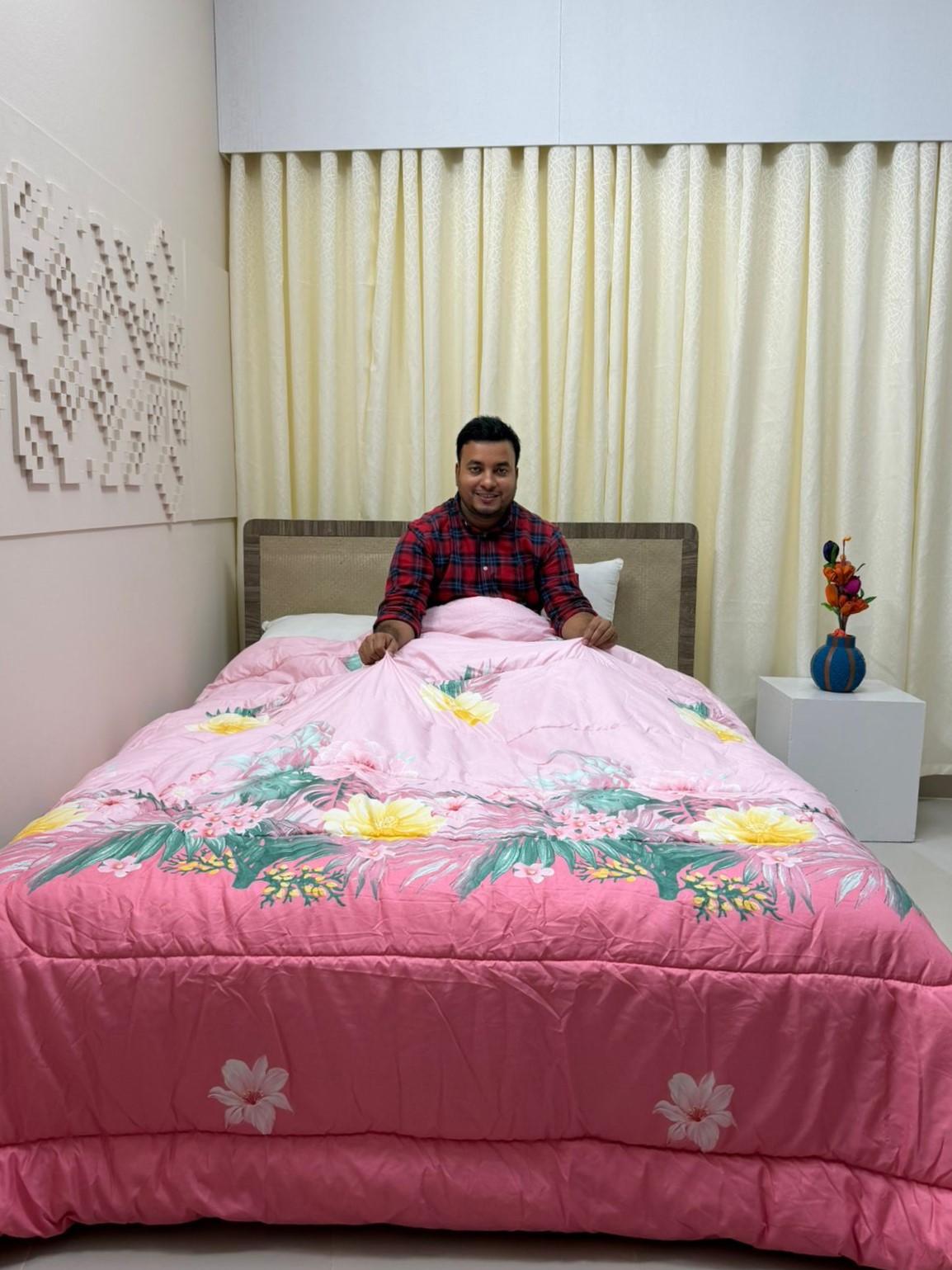 Limited Edition Export Quality King Size Ortha Exclusive Comforter (85 X 90 Inch) – Forest Pink