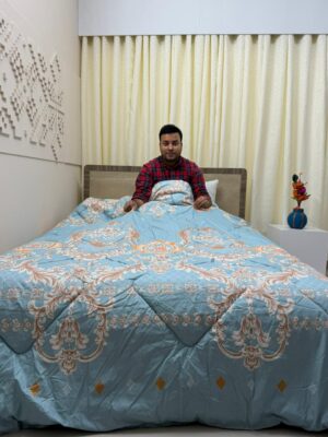 Limited Edition Export Quality King Size Ortha Exclusive Comforter (85 X 90 Inch) – Sky King