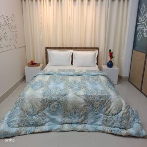 Limited Edition Export Quality King Size Ortha Exclusive Comforter (85 X 90 Inch) – Blue Sky