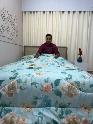 Limited Edition Export Quality King Size Ortha Exclusive Comforter (85 X 90 Inch) – Greenish Blue