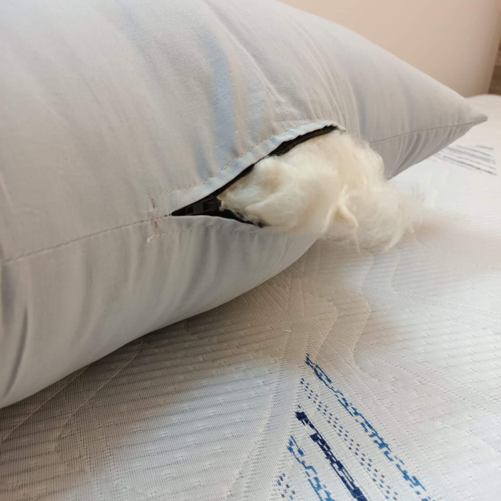 100% Organic Shimul Tola Ortha Pillow (18/26 Inch) – Solid Lite Ash – 1 Pecs - Image 2