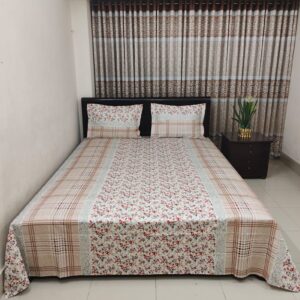 Luxury Twill Cotton Ortha Bedsheet – King Size – 3Pecs – Dr Choice