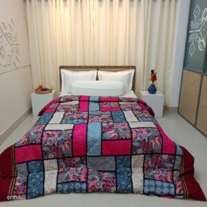 Finest Quality King Size Ortha Luxury Comforter (7 X 7.5 Feet) – Feather Touch Padding – Purple Box