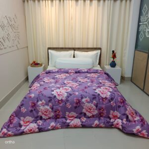 Finest Quality King Size Ortha Luxury Comforter (7 X 7.5 Feet) – Feather Touch Padding – Rose Lavender