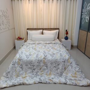 Export Quality King Size Ortha Exclusive Comforter (85 X 90 Inch) – Ash Leaf