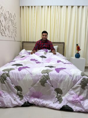 Limited Edition Export Quality King Size Ortha Exclusive Comforter (85 X 90 Inch) – Happy Purple
