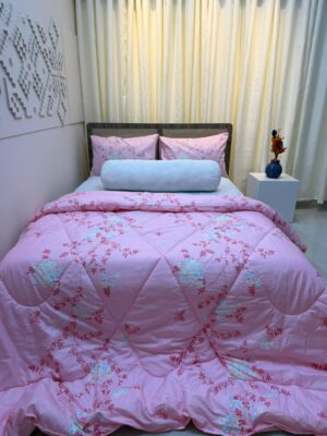 Export Quality King Size Ortha Exclusive Comforter (85 X 90 Inch) – Happy Pink
