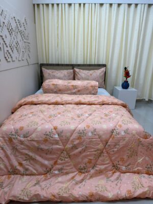 Export Quality King Size Ortha Exclusive Comforter (85 X 90 Inch) – Peach