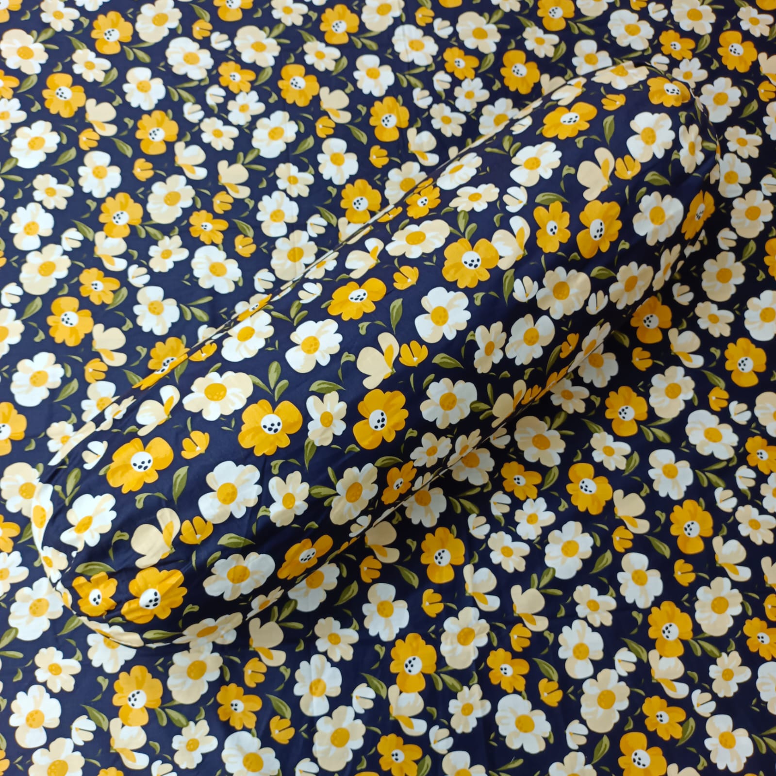 Luxury Twill Cotton Ortha Bedsheet – King Size – 3Pecs – Blue Cosmos - Image 3