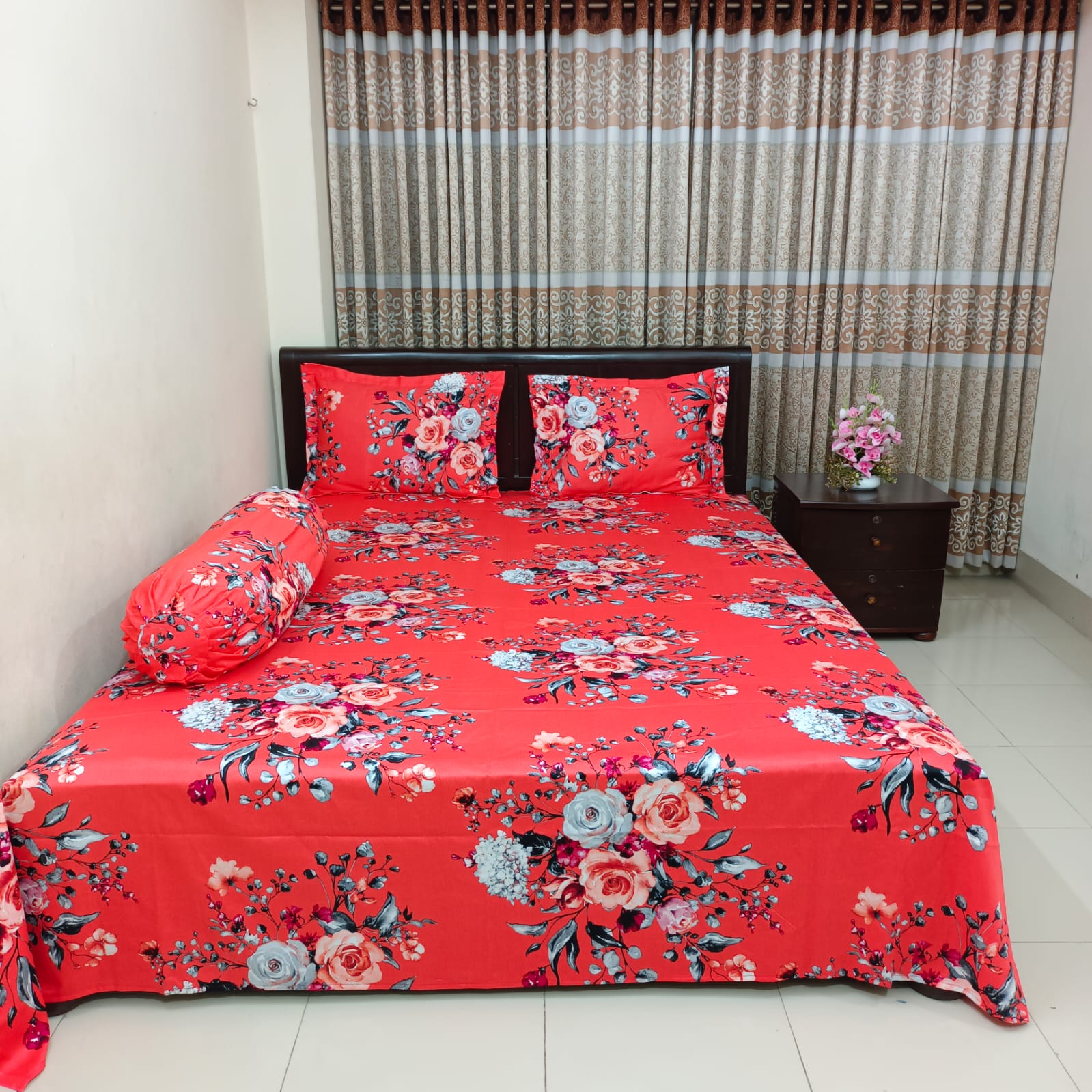 5 Pecs King Size Ortha Luxury Couple Comforter Set (P Misti) - Image 5