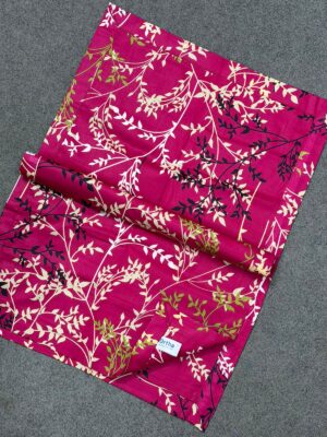 Head Pillow Cover – Twill Cotton – Long 24 Inch- Wide 18 Inch – 2 Pecs - Golden Magenta