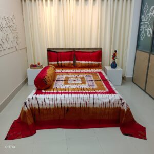 Tie-Dye Batik Bedsheet – Ortha Designer Collection – 4 Pecs Set