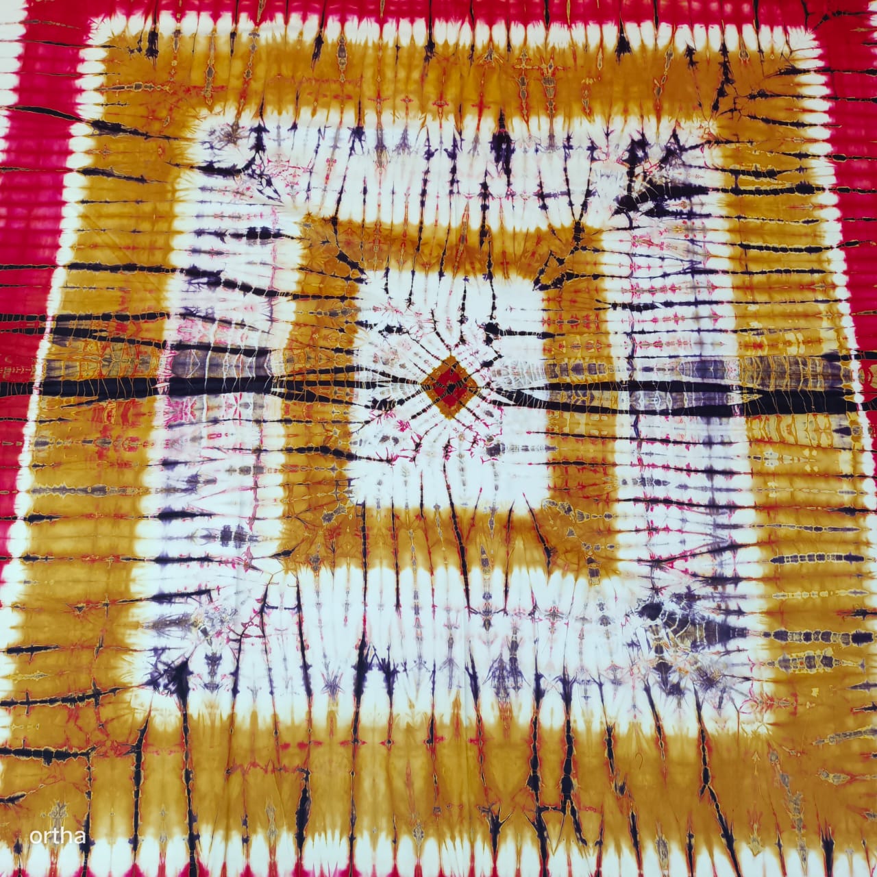 Tie-Dye Batik Bedsheet – Ortha Designer Collection – 4 Pecs Set - Image 6