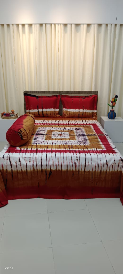 Tie-Dye Batik Bedsheet – Ortha Designer Collection – 4 Pecs Set - Image 7