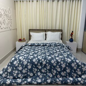 King Size Ortha Comforter (84 X 80 Inch) – Mixed Cotton – Ash Star – Shawl Free