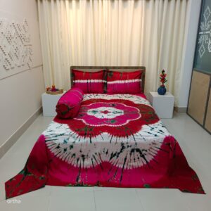 Tie-Dye Batik Bedsheet – Ortha Designer Collection – 4 Pecs Set