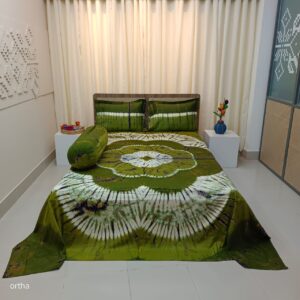 Tie-Dye Batik Bedsheet – Ortha Designer Collection – 4 Pecs Set